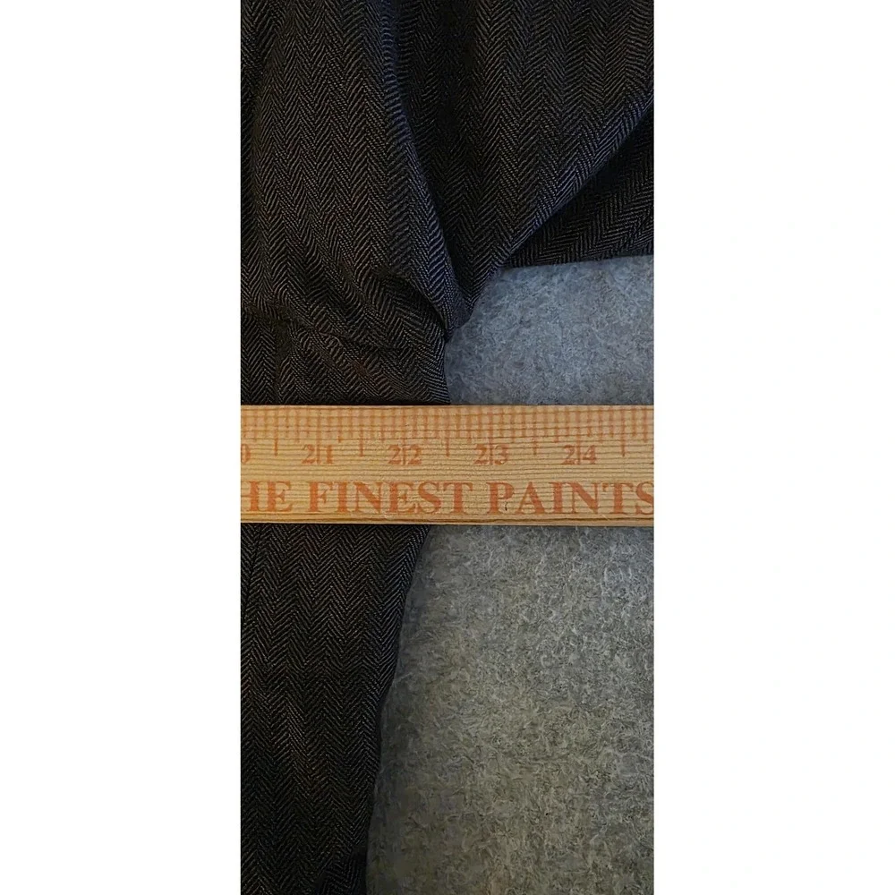 1 Like No Other Blazer Sport Coat Mens 48L Gray‎ Linen Cotton Herringbone Long